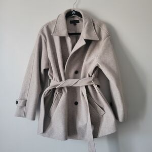 Zara Light Tan Wool Blend Outerwear